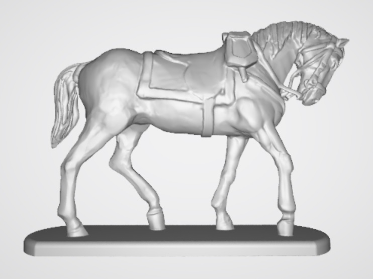 Picture of digitized AWI British officer horse