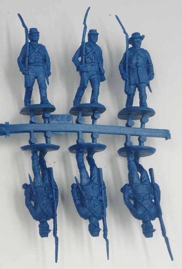 Photo of the front of the test sprue